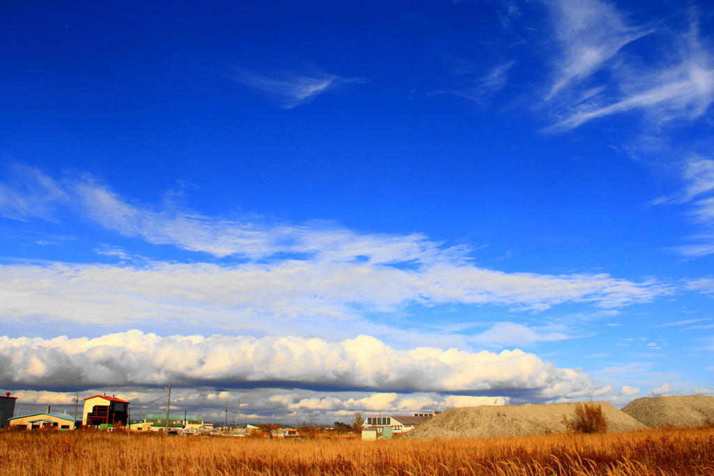 道東の秋の空