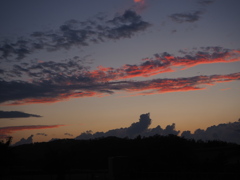 夏の夕焼け雲