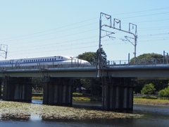 新幹線通過