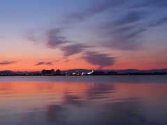 琵琶湖の早朝