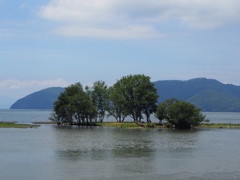よく晴れた琵琶湖