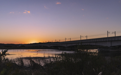 北印旛沼夕景
