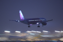 成田空港で流し撮り（さくらの山公園）