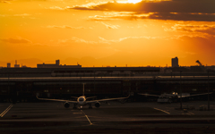 羽田夕景
