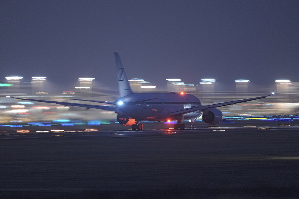 成田空港で流し撮り（さくらの山公園）
