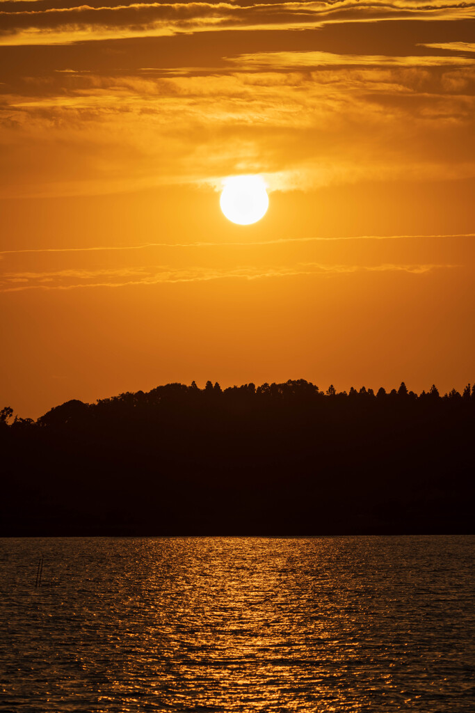 夏至の夕空