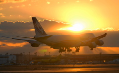 成田空港の朝