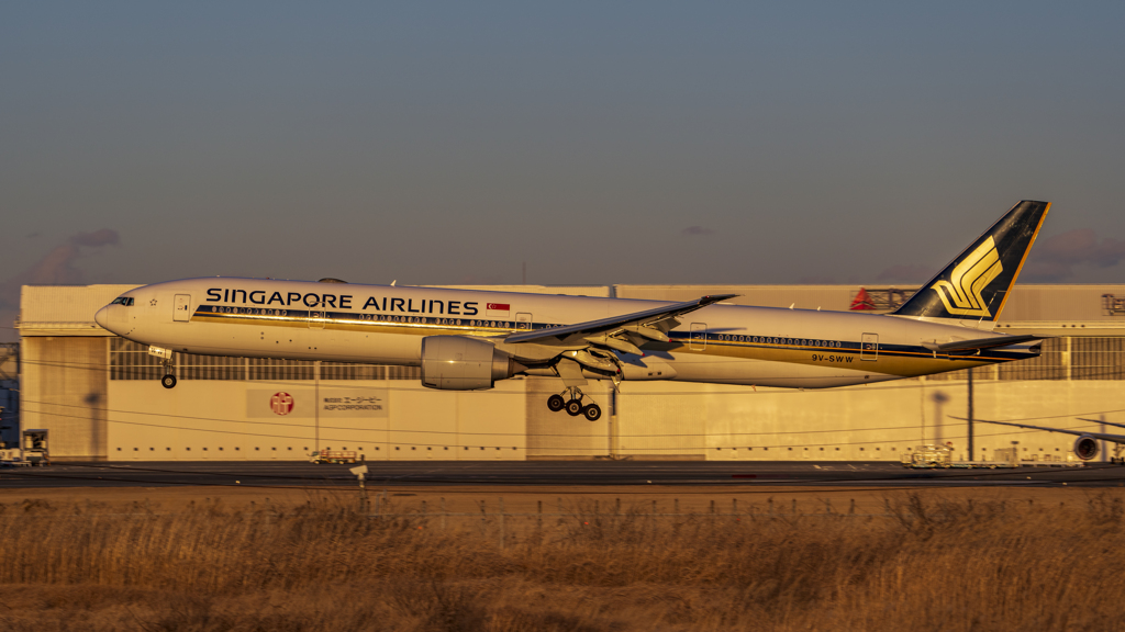 夕陽のシンガポール