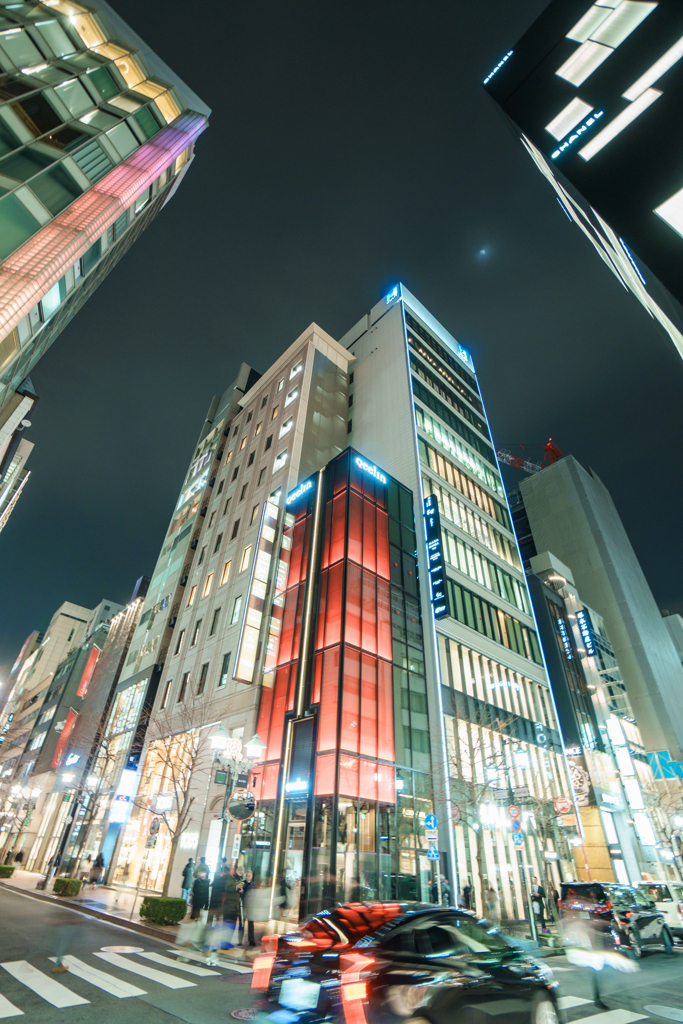 銀座にて