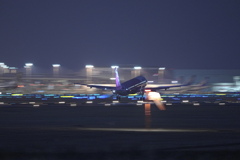 成田空港で流し撮り（さくらの山公園）