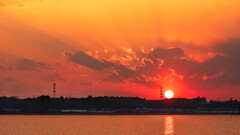 西印旛沼夕景