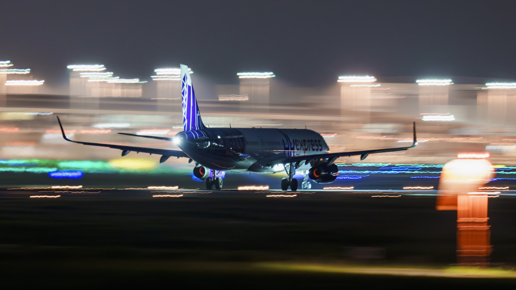 成田空港にて