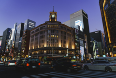 銀座にて