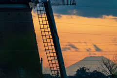 富士山と風車