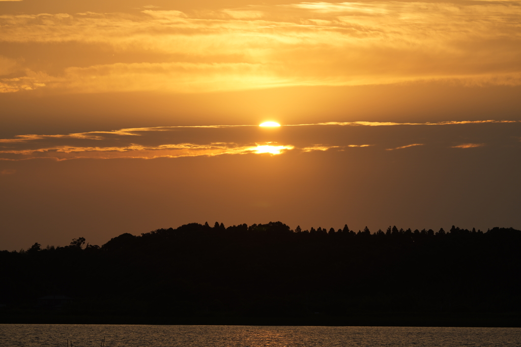 夏至の夕空