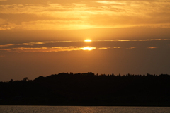 夏至の夕空