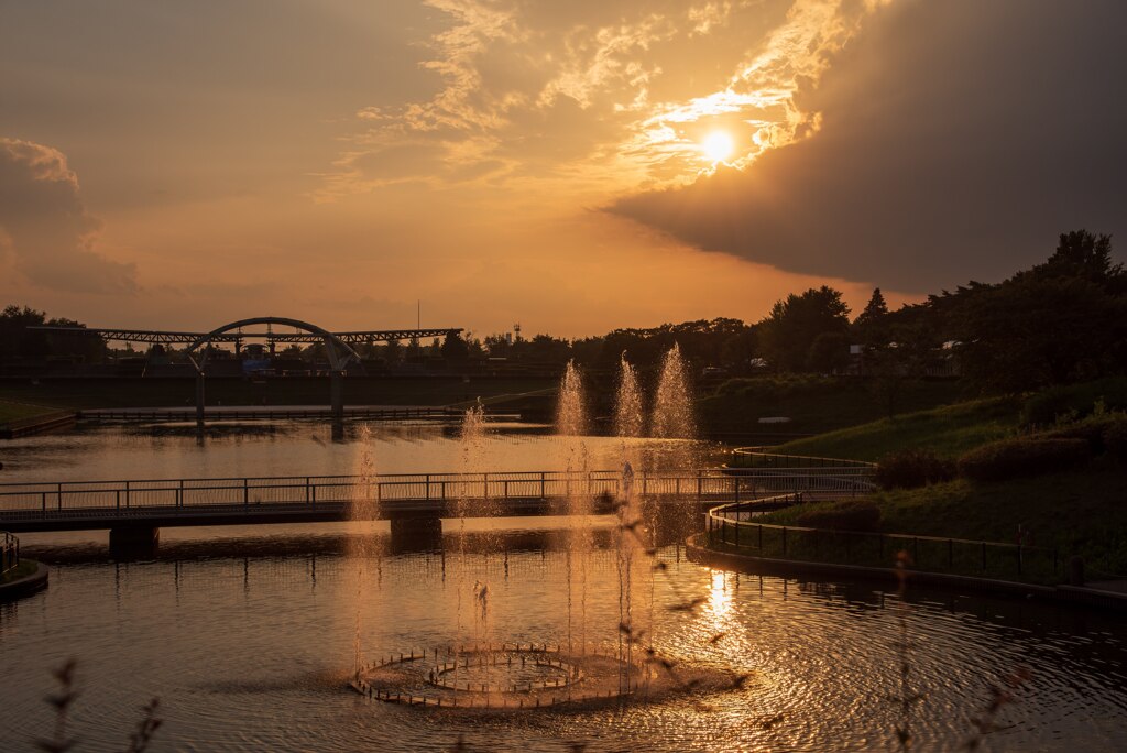 夕暮れ