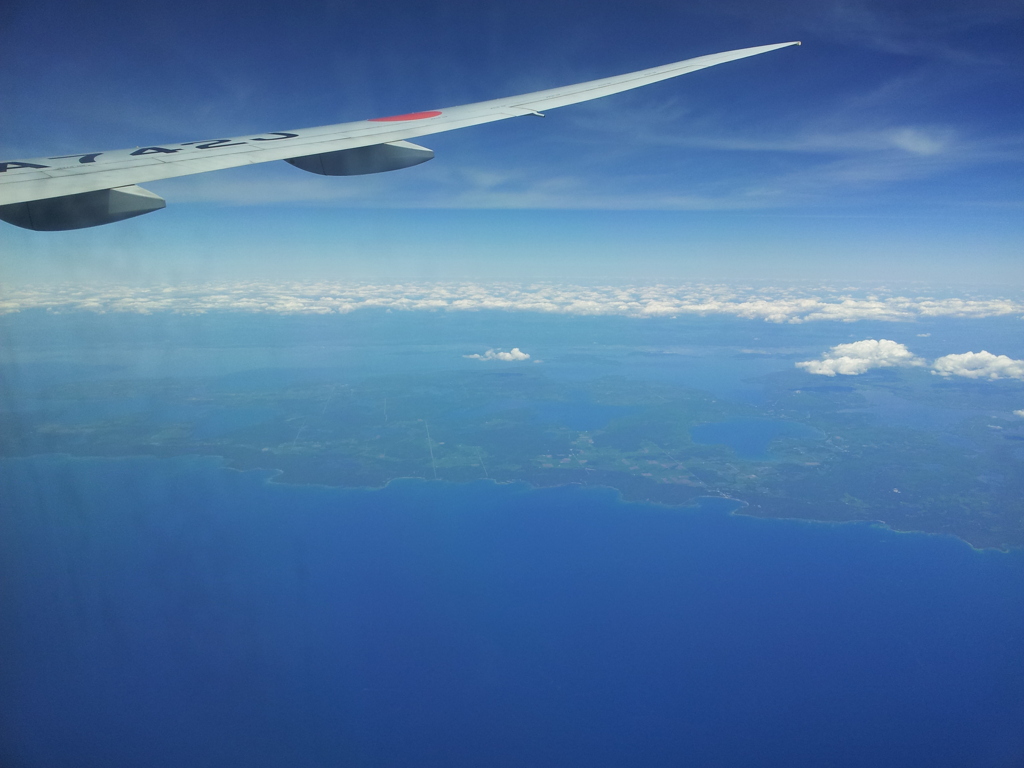2019/06/17_機窓風景 ヒューロン湖