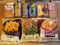 2019/09/22_コンビニで調達した食料