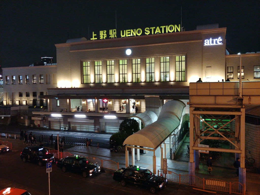 2019/12/26_夜の上野駅