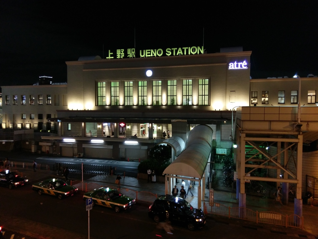 2019/10/09_夜の上野駅