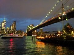 2019/06/15_夜のマンハッタンとブルックリン橋