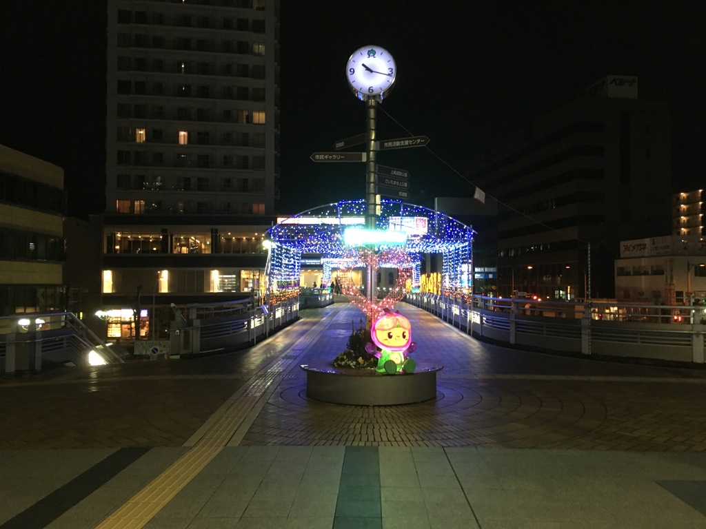 2019/12/02_上尾駅東口のイルミネーション