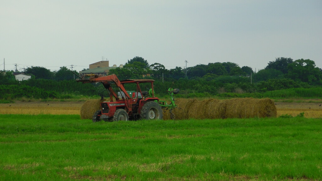 2013/06/23_草ロールと農耕車