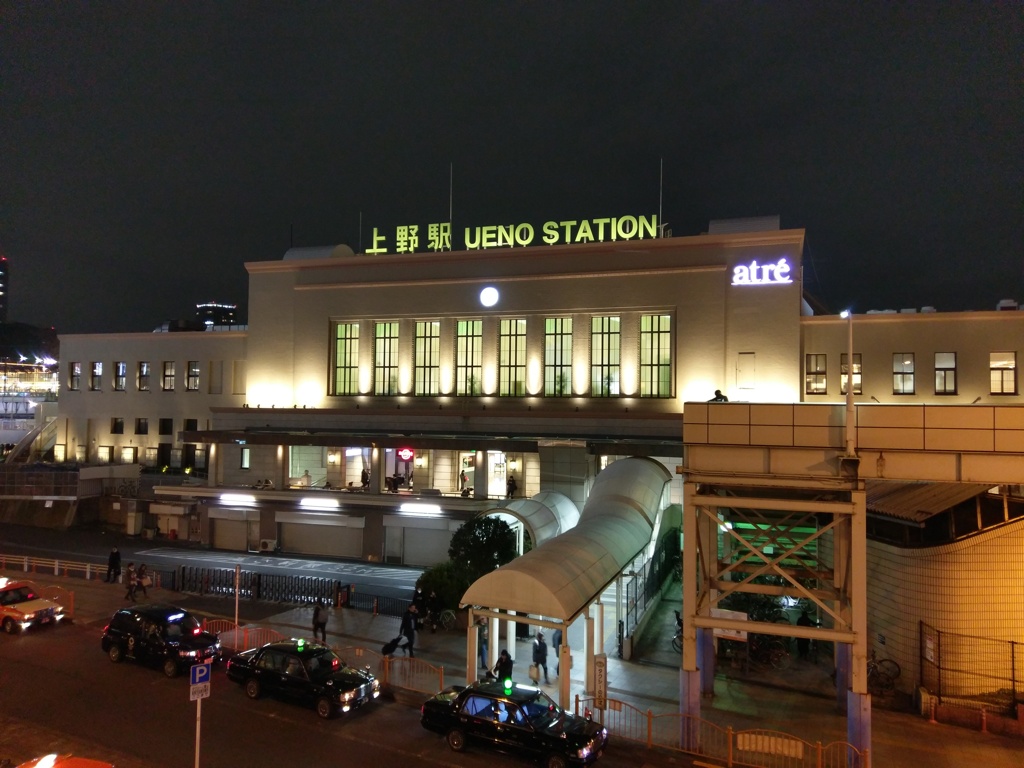 2019/12/26_夜の上野駅