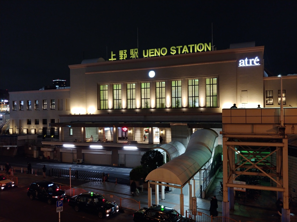 2019/12/26_夜の上野駅