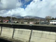 2020/02/18_北陸新幹線から浅間山を望む