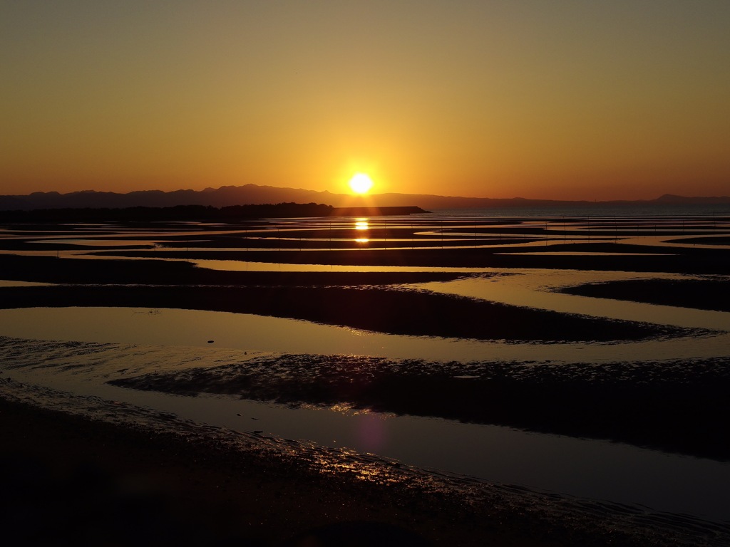 夕日