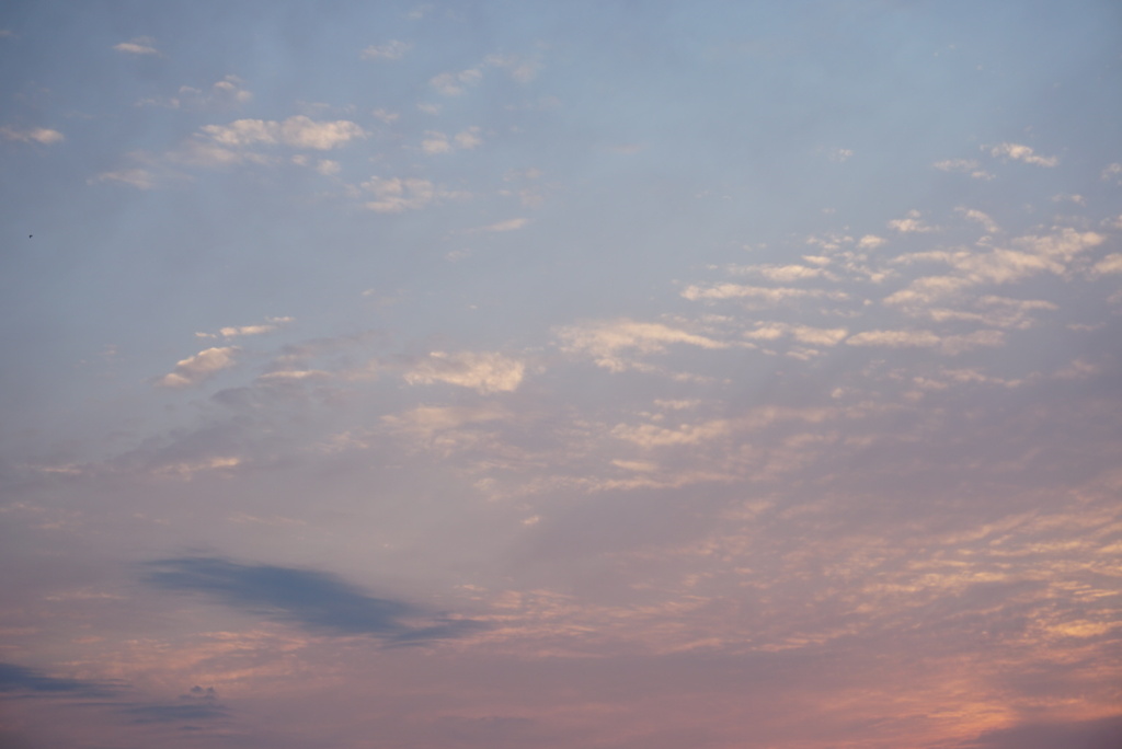 今日の夕空