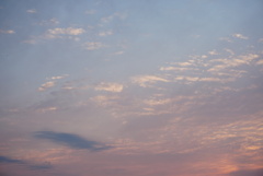 今日の夕空