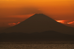 東京湾の夕日２