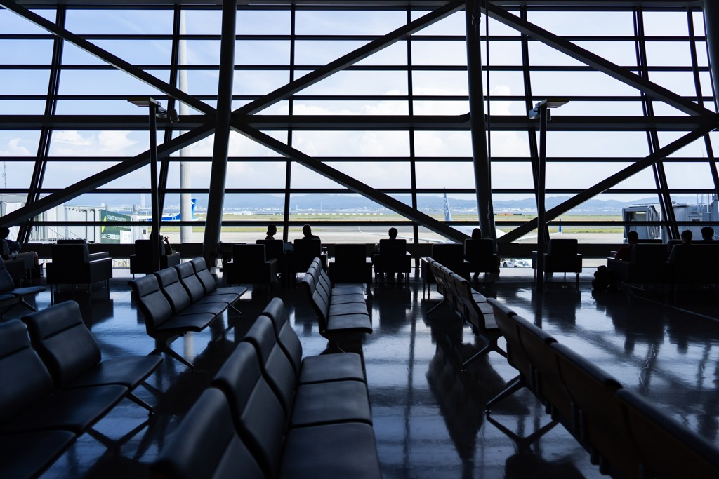 閑散とした空港