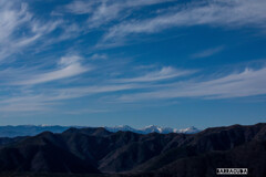 紅葉台から南アルプス方面を望む