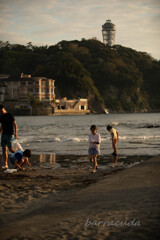 江の島の夕暮れ