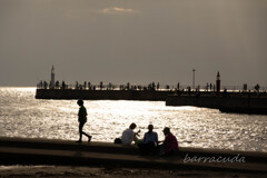 江の島の夕暮れ