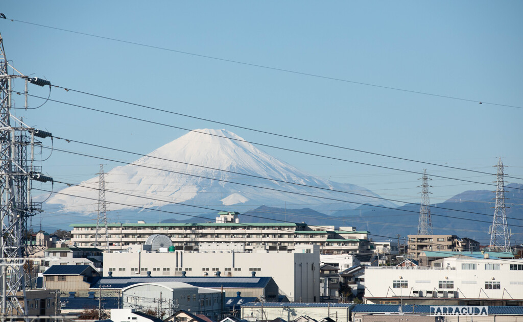 今朝(2019/11/30)の富士山