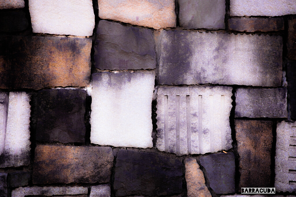 作品『石垣・絵画風』