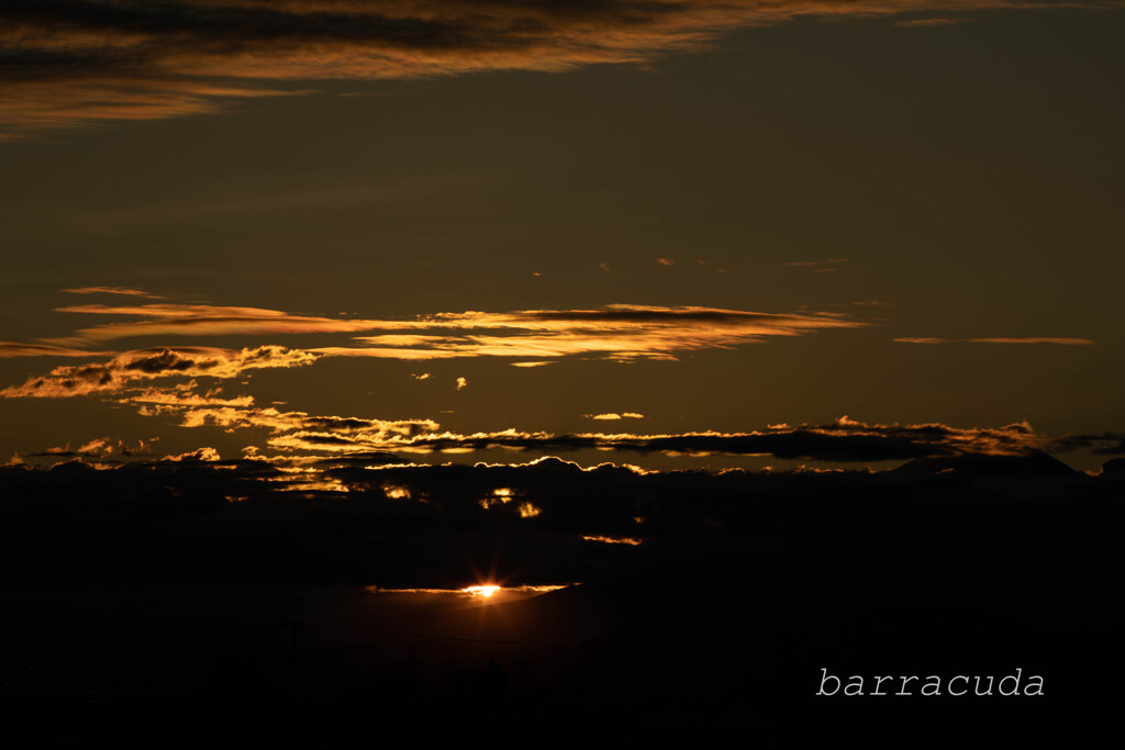 富士の日の入り⑤