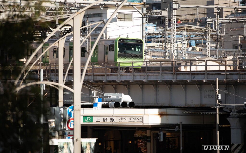 上野駅と山の手線