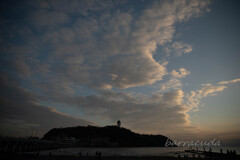 江の島の夕暮れ