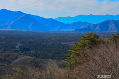 紅葉台から本栖湖方面を望む