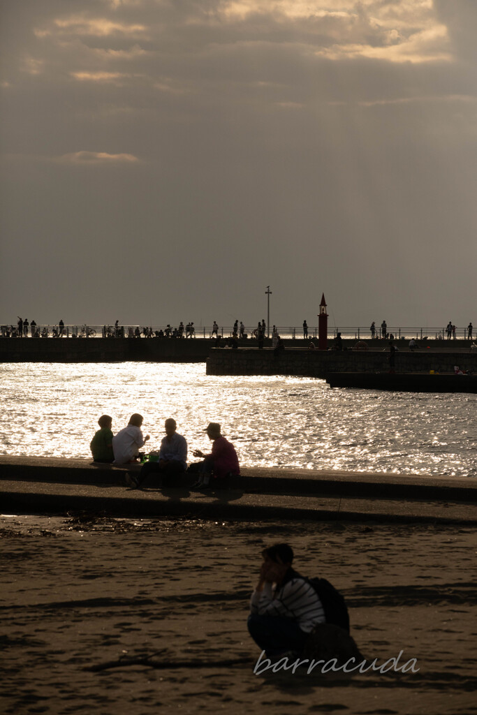 江の島の夕暮れ