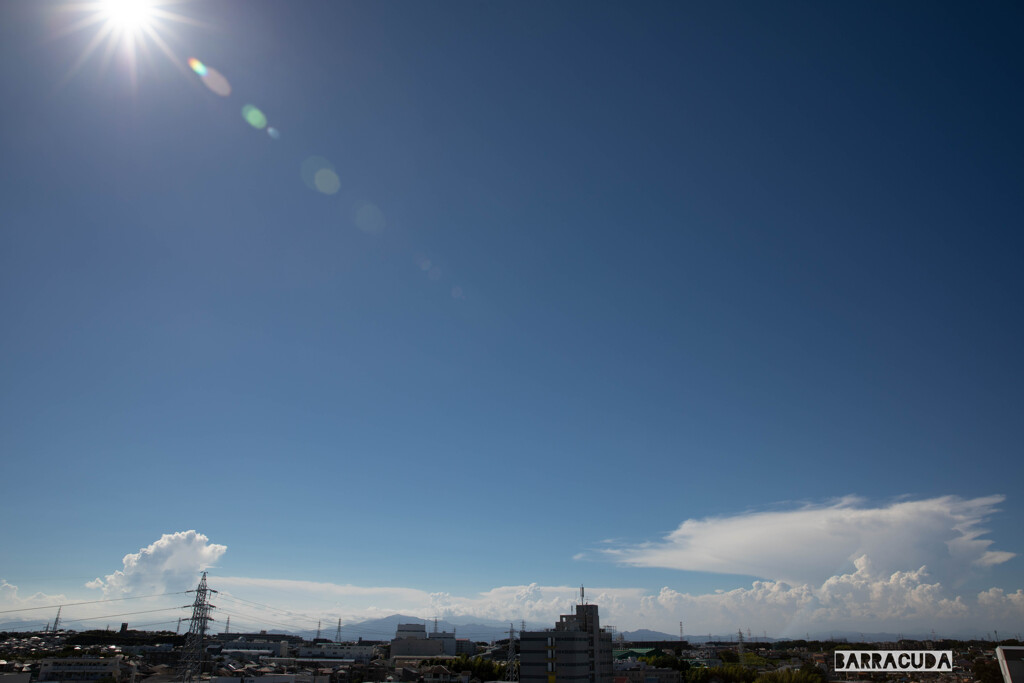 8月30日　横浜上空
