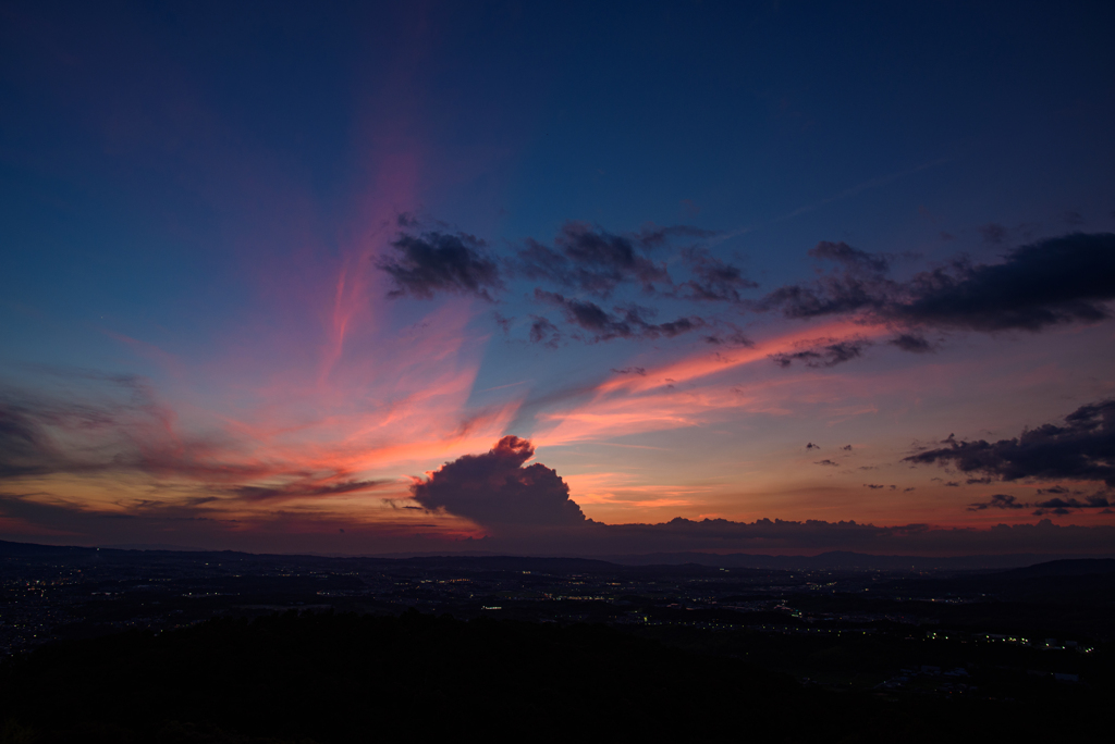 奈良の夕暮れ