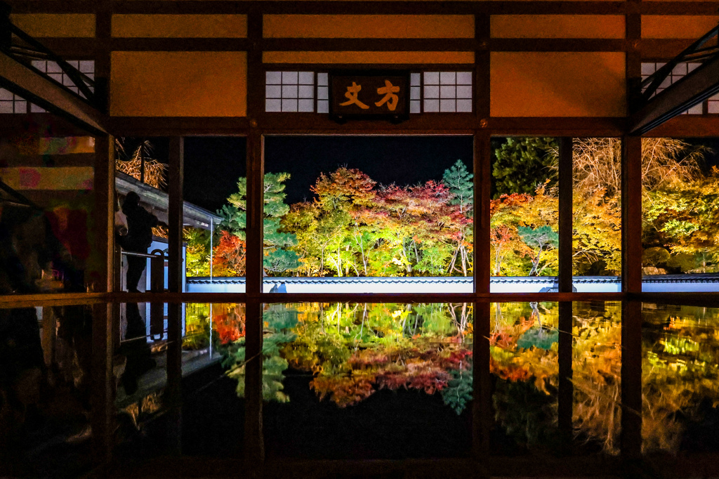 宝徳寺　床もみじ　庭正面