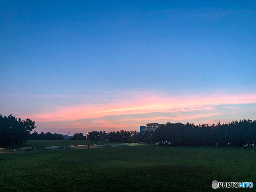 昨日の夕焼け空